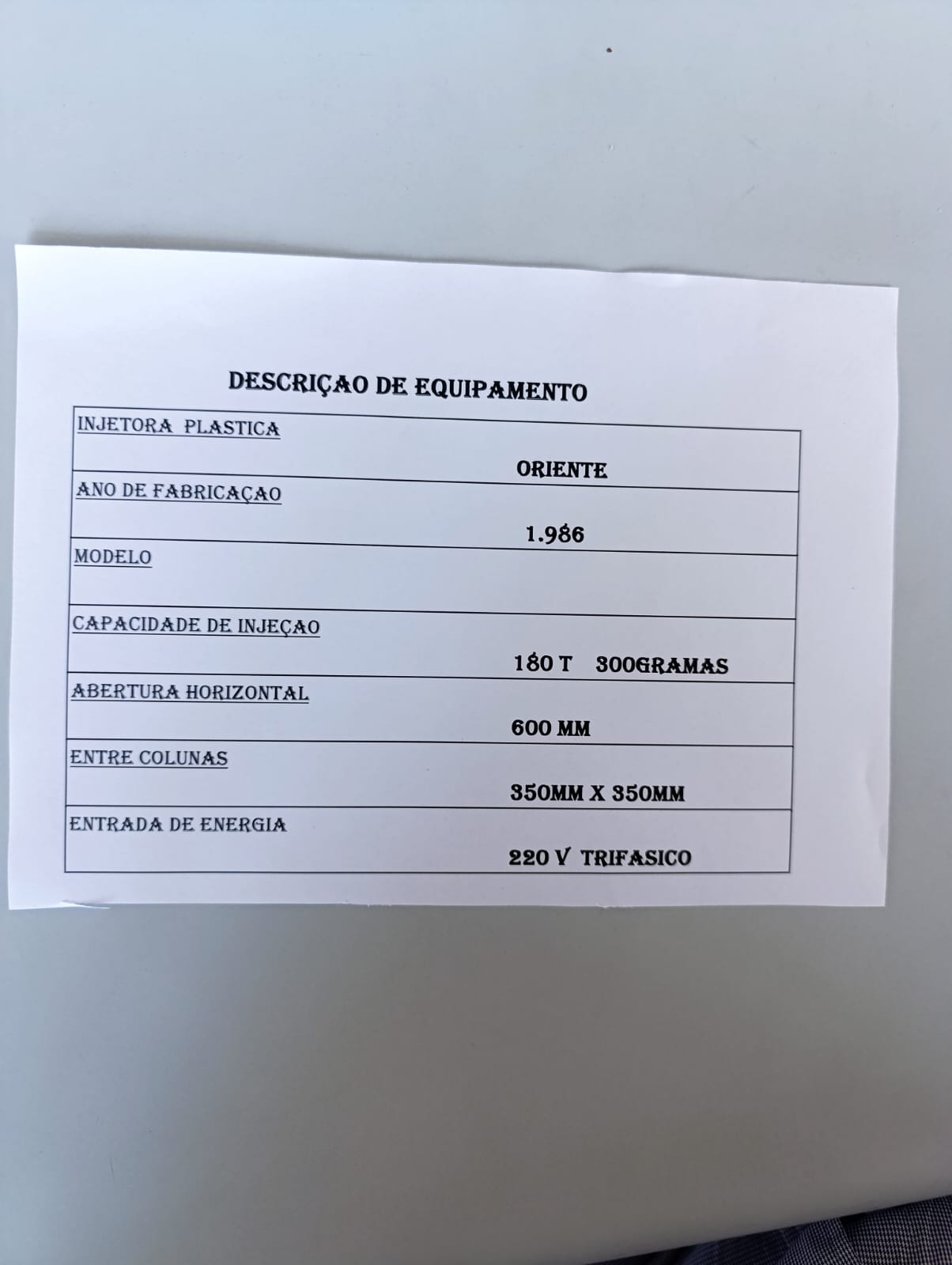 Lote de injetoras usadas! Aceita propostas!!